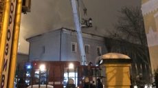 На территории Киево-Печерского монастыря горело здание (фото)