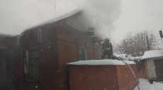 На Основе горел частный дом (фото)
