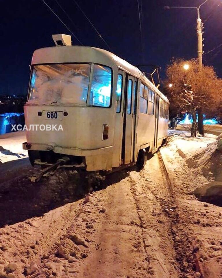 На Краснодарской — трамвайный дрифт (фото)