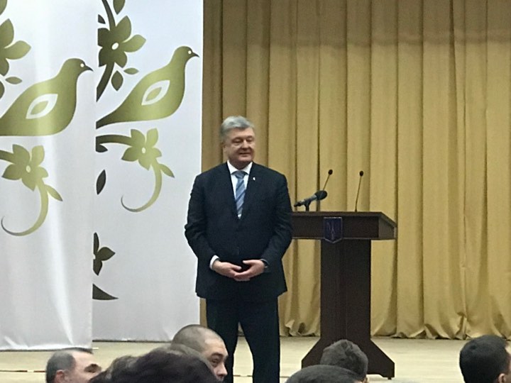 Президент Украины побывал в Краснокутске