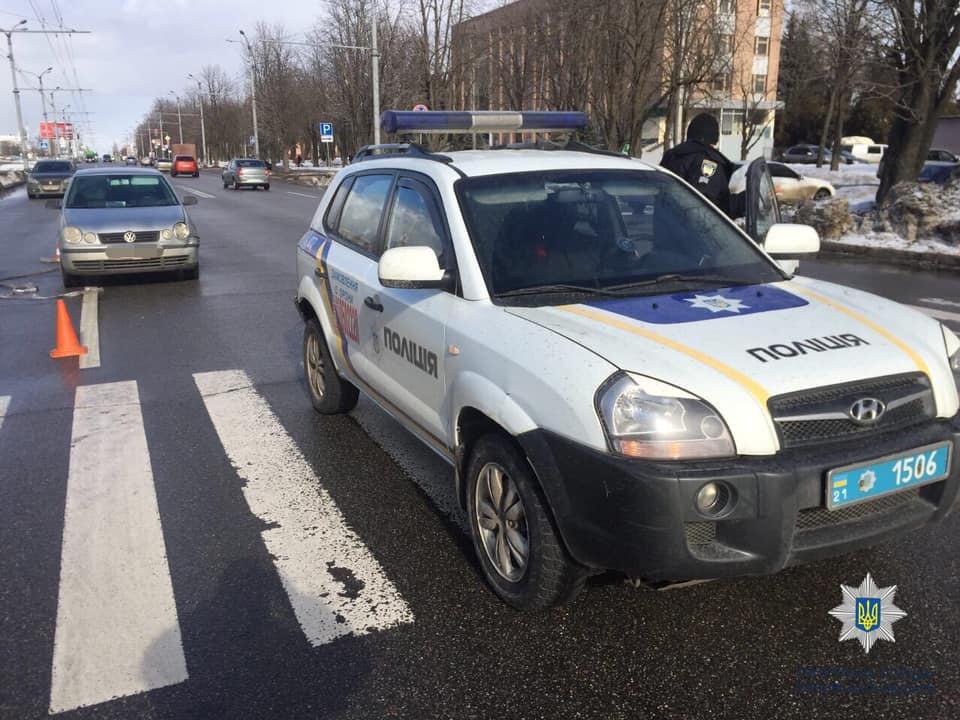 Автомобиль полиции охраны попал в ДТП (фото)