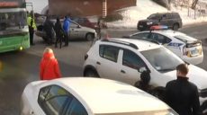 Потрійна ДТП у Харкові (відео)