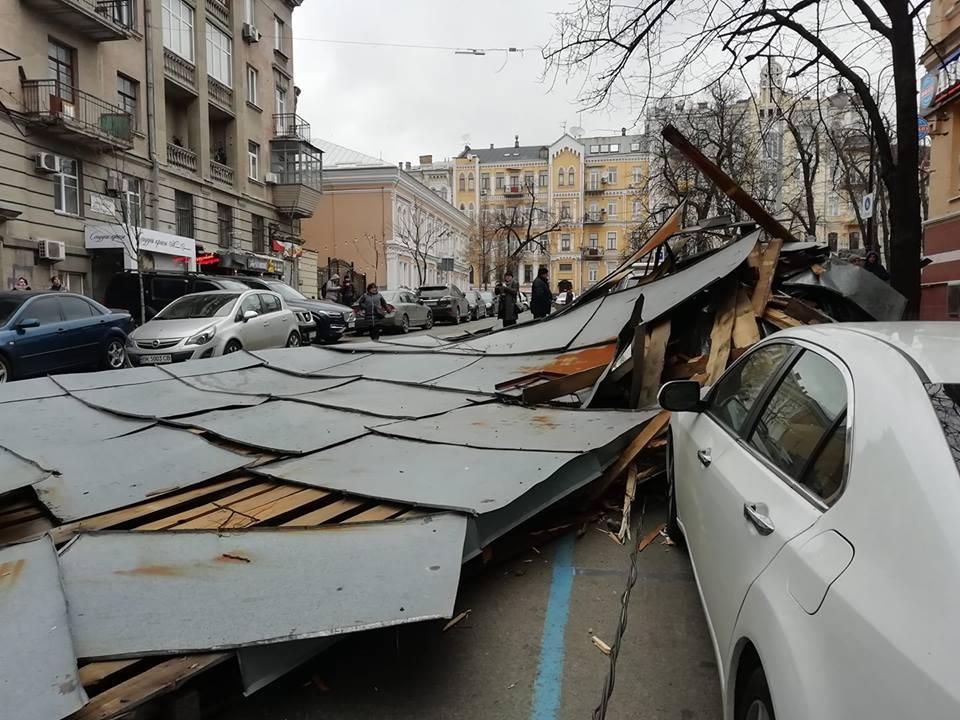 Непогода в Украине: из-за сильного ветра пострадали люди и деревья (фото)