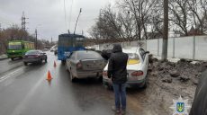 На Деревянко столкнулись Daewoo и Skoda (фото)