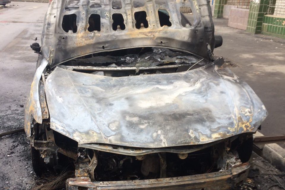 На Широнинцев сгорел Toyota Camry (фото)