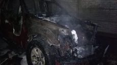 На Харьковщине во дворе хозяина подожгли автомобиль (фото)