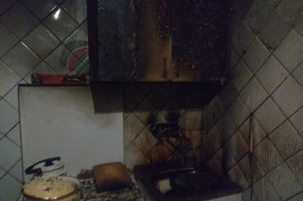 На Героев Сталинграда сгорела квартира (фото)