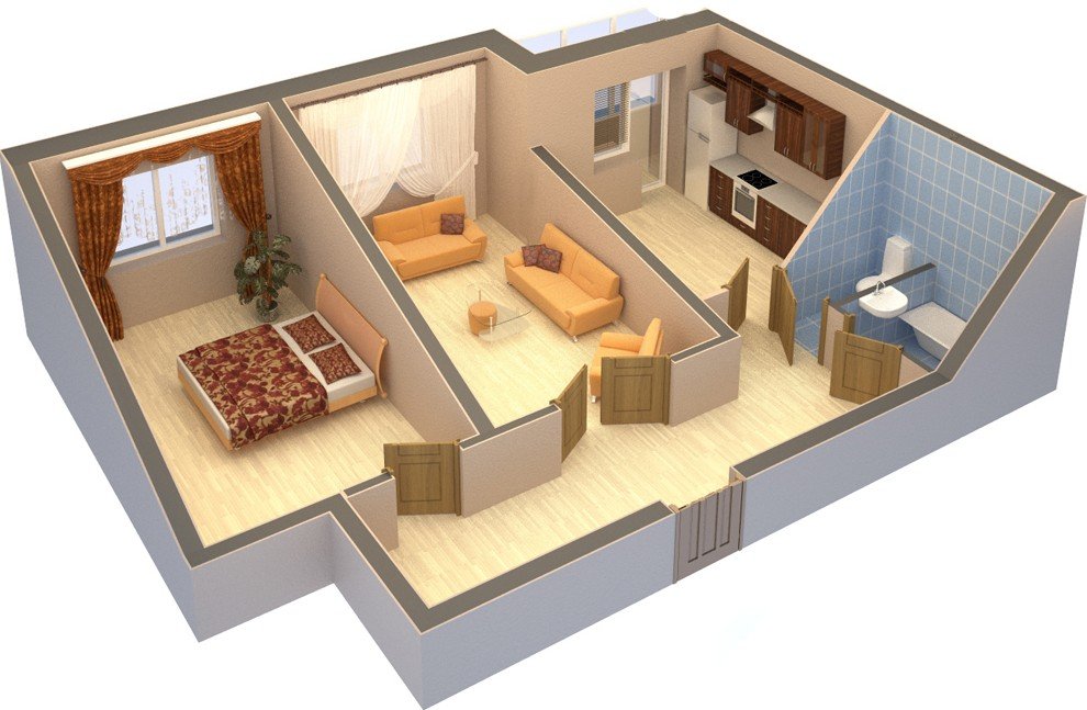 Любая перепланировку квартиры или дома без изменения несущих конструкций может проводиться без согласования