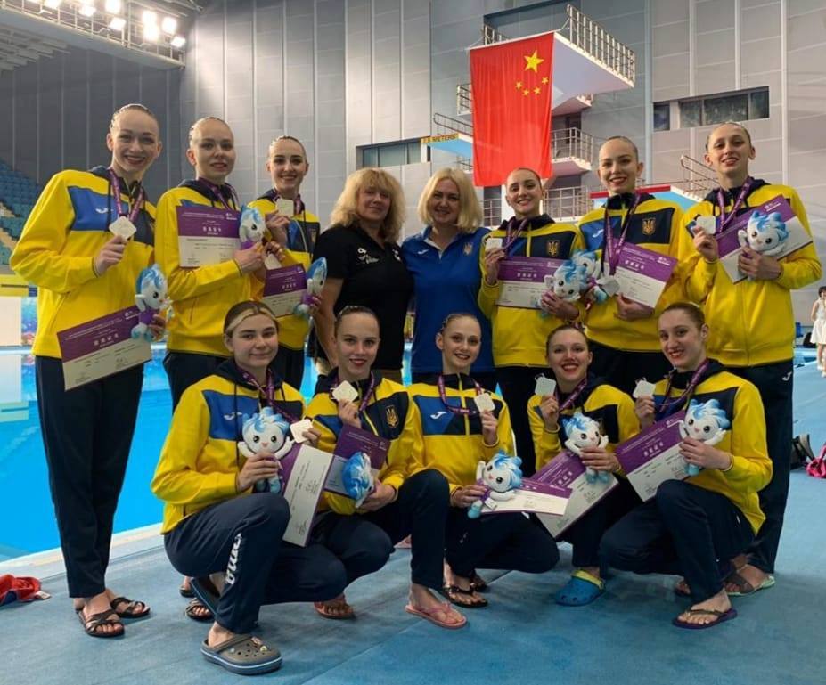 Харьковские синхронистки вернулись из Китая с медалями