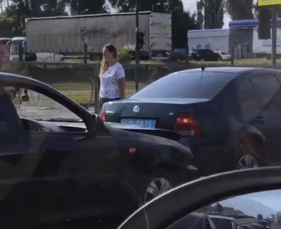 На Гагарина полицейский автомобиль попал в ДТП