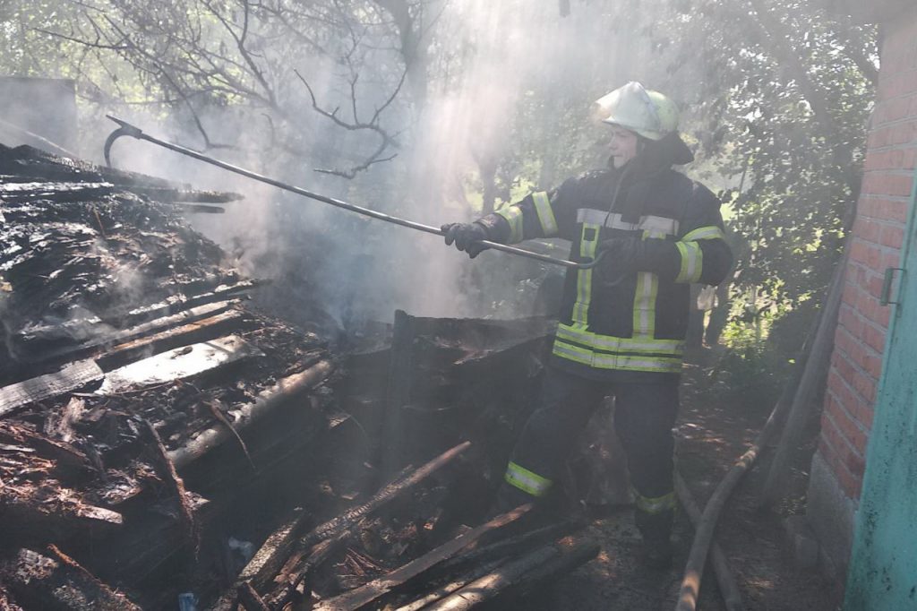На Немышле ликвидирован пожар в частном домовладении (фото)