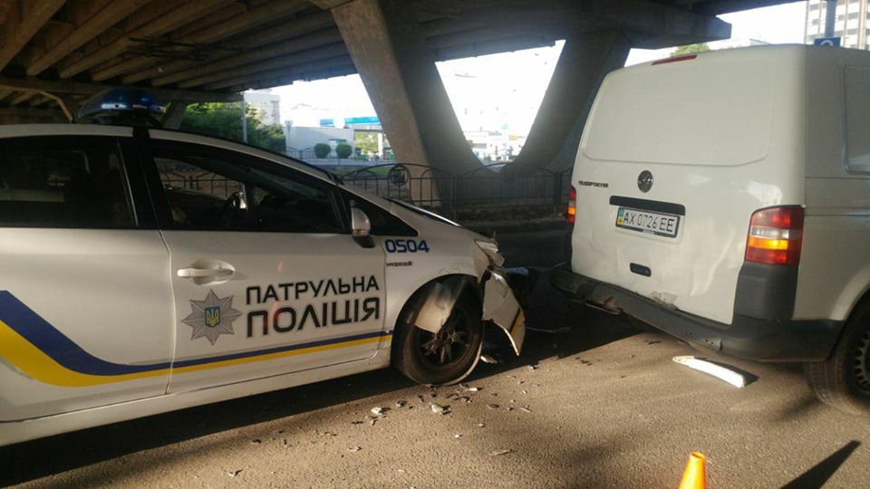 ДТП. На водителя патрульного автомобиля составлен админпротокол (фото)