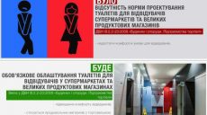 Продуктовые супермаркеты обязаны установить туалеты для посетителей