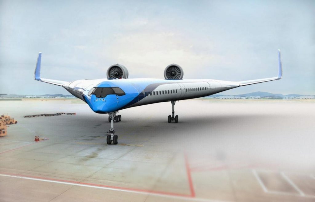 Голландские разработчики показали концепт авиалайнера будущего (видео)