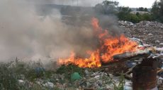 Спасатели локализовали пожар на свалке под Харьковом (фото)