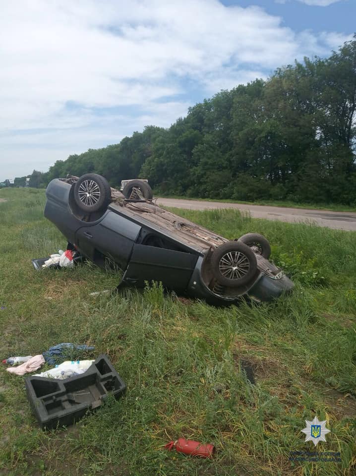 На Окружной перевернулась Skoda (фото)