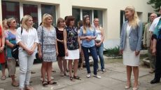 Светличная ознакомилась с ходом ремонта Солоницевской гимназии