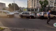 На Московском произошло ДТП с участием трех автомобилей (фото)
