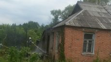 На Харьковщине сгорел частный дом (фото)