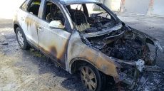 В Харькове на открытой стоянке гаражного кооператива произошел пожар