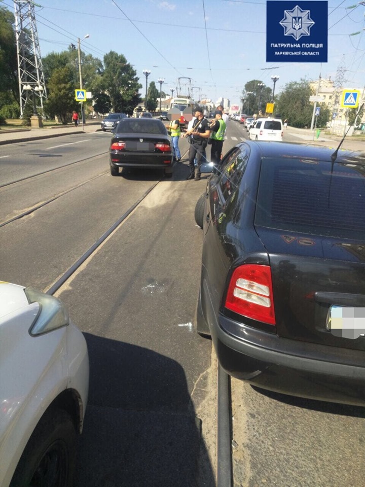 На Московском столкнулись Samand Soren и Skoda Octavia (фото)