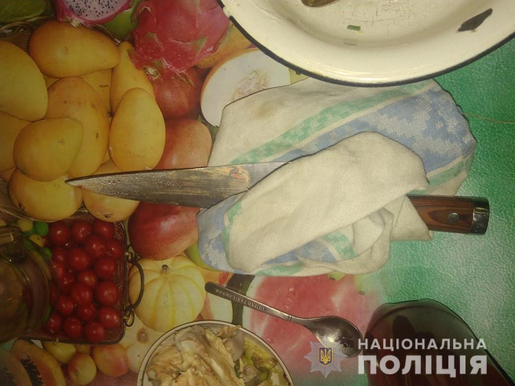 Жена ударила мужа ножом