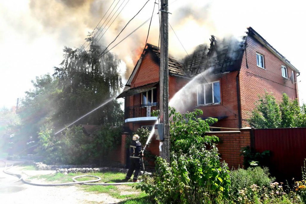 Спасатели ликвидировали пожар в Немышлянском районе