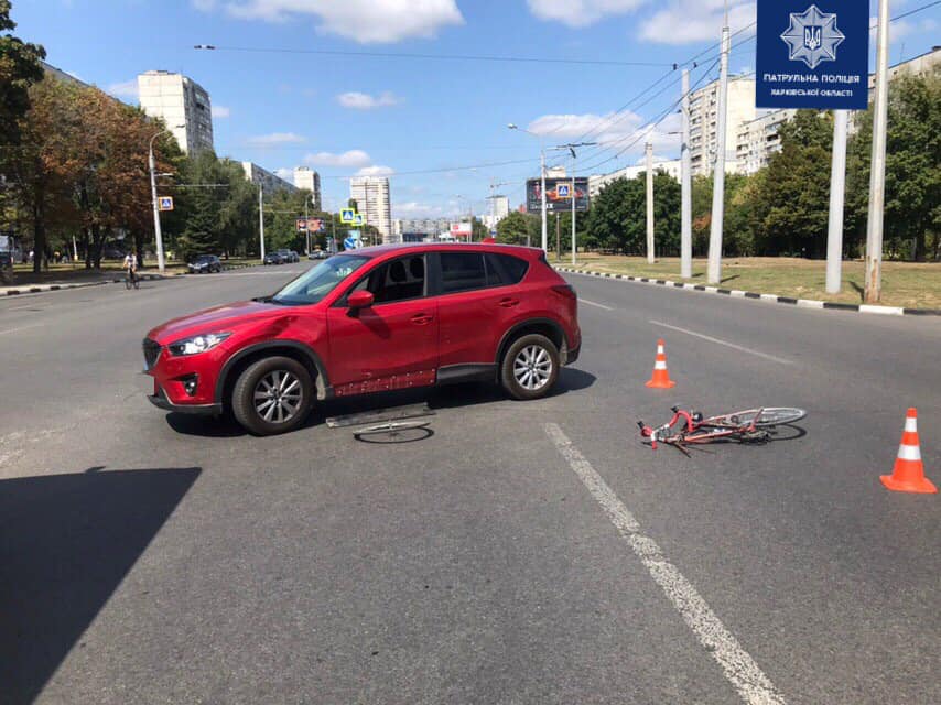 В Харькове сбили велосипедиста