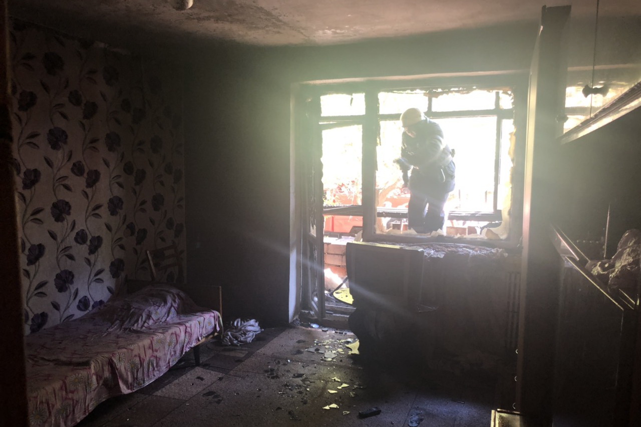 В Холодногорском районе произошёл пожар