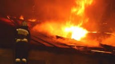 В Харькове горело неэксплуатируемое здание