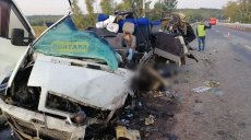 На трассе Киев-Харьков столкнулись два автобуса (фото)