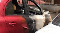 В центре харькова неизвестный поджег два автомобиля