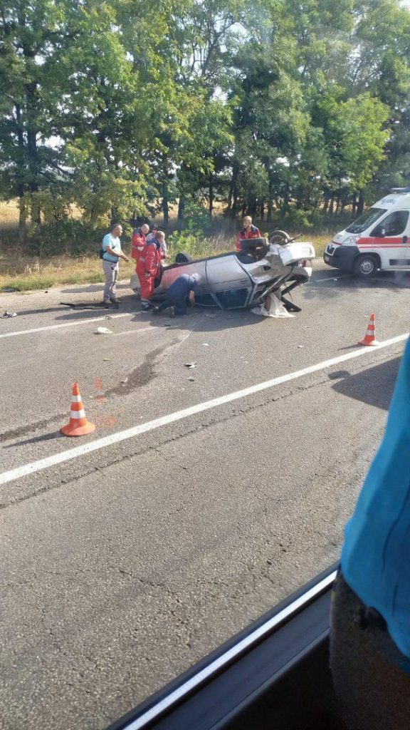 На выезде из Чугуева произошло ДТП (видео)