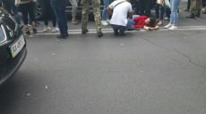В центре Харькова водитель сбил девушку (видео)