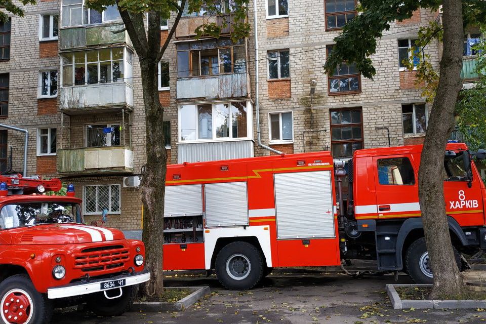 В Харькове горела пятиэтажка (фото)