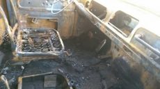 На выезде из Харькова загорелся грузовик (фото)