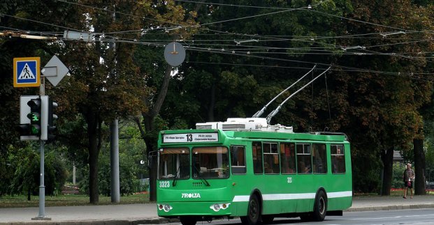 В связи с обрезкой деревьев тролейбус №13 изменит свой маршрут