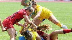 На стадіоні «Динамо» відбувся третій тур жіночого чемпіонату України з регбі (відео)