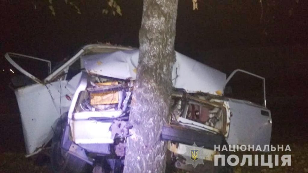 При ДТП пассажир автомобиля, врезавшегося в дерево, умер на месте (фото)