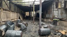На Харьковщине сгорел цех по производству моющих средств (фото)