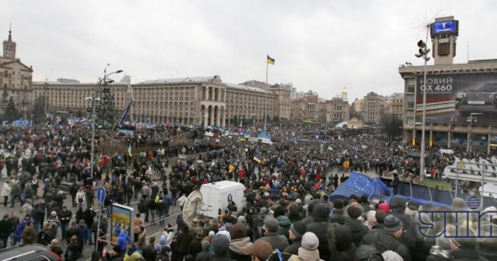 В Харькове прошел автопробег к 6-й годовщине Евромайдана (видео)