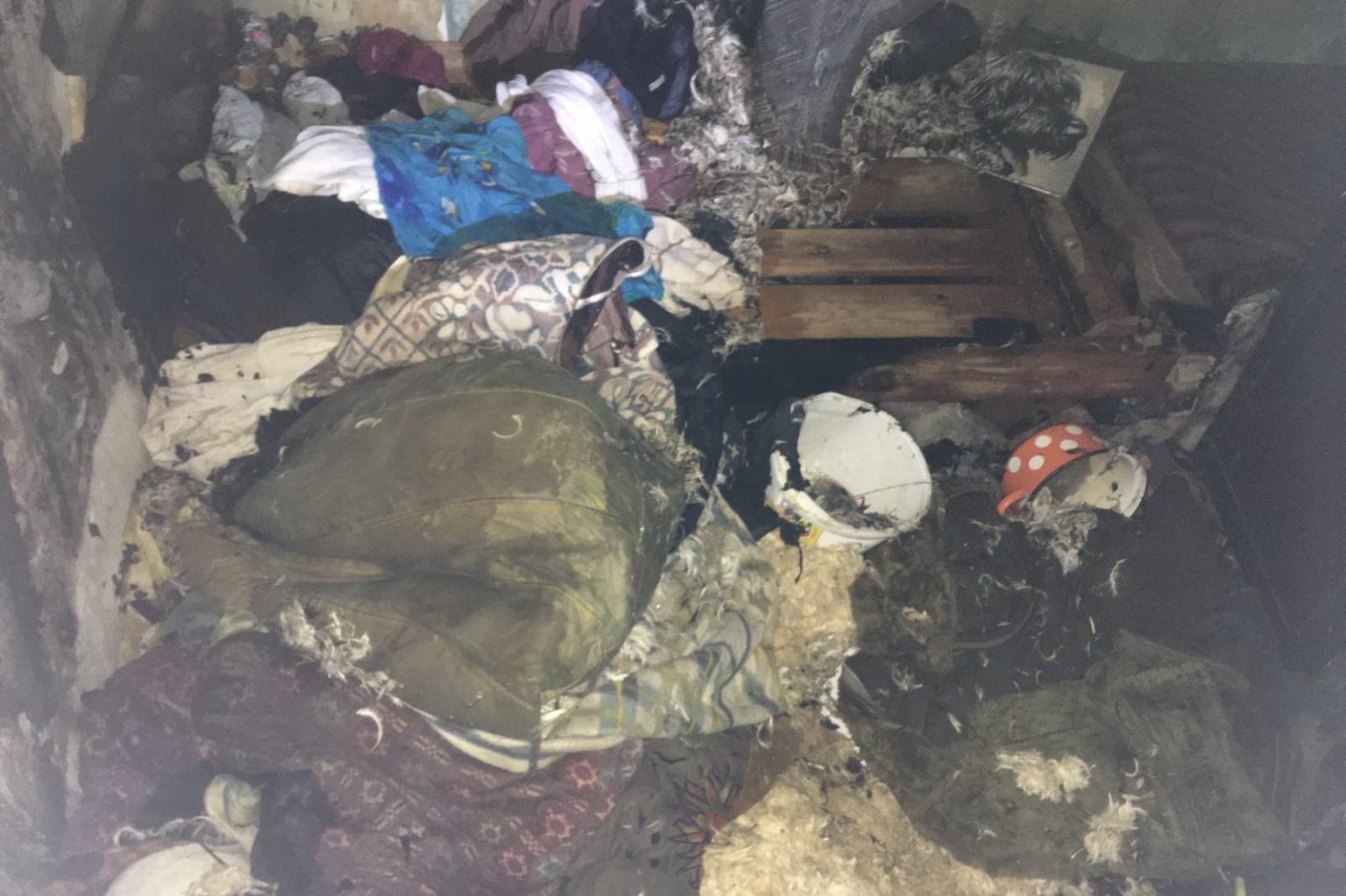 В Харькове на пожаре чуть не погибли двое детей (фото)