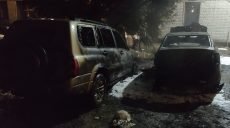 На Харьковщине на парковке сгорели иномарки (фото)