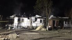 Под Харьковом сгорел большой частный дом (фото)