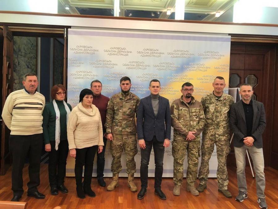 Председатель ХОГА встретился с Народными героями Украины и семьями погибших героев