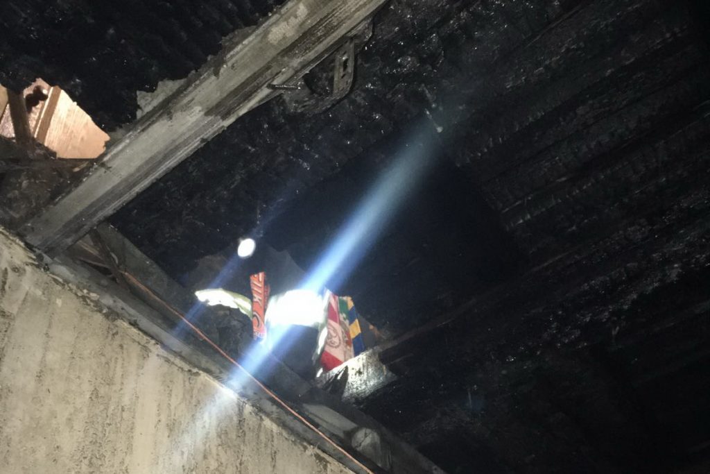 В Харькове произошел пожар в пятиэтажке (фото)