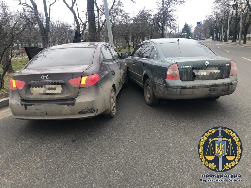 По центру Харькова гонялись за подполковником полиции (фото)