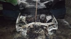 В Шевченковском районе у многоэтажки сгорел автомобиль