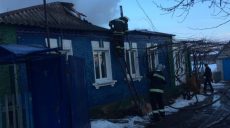 Частный дом сгорел на Харьковщине (фото)