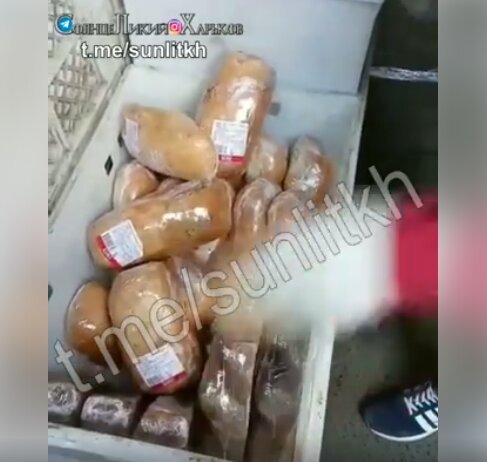 Посетители супермаркета в Харькове обнаружили в хлебе мышь